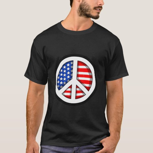 Amerikanischer Frieden T-Shirt (Vorderseite)