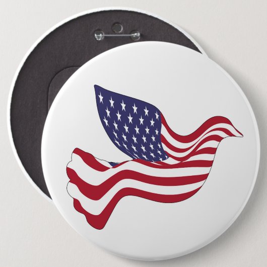 AMERIKANISCHER FRIEDENSABSCHLUSS BUTTON (Vorne & Hinten)