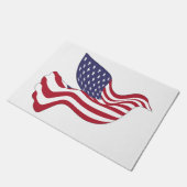 AMERIKANISCHER FRIEDENSABSCHLUSS FUßMATTE (Schrägansicht)