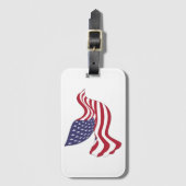 AMERIKANISCHER FRIEDENSABSCHLUSS GEPÄCKANHÄNGER (Vorderseite Vertikal)