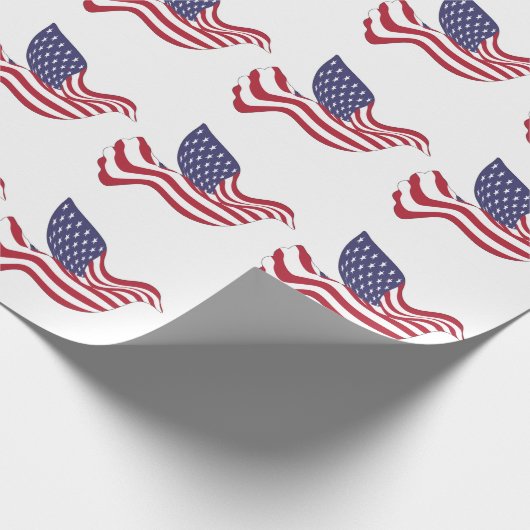 AMERIKANISCHER FRIEDENSABSCHLUSS GESCHENKPAPIER (Ecke)