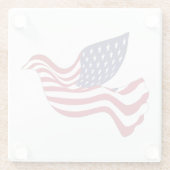 AMERIKANISCHER FRIEDENSABSCHLUSS GLASUNTERSETZER (Rückseite)