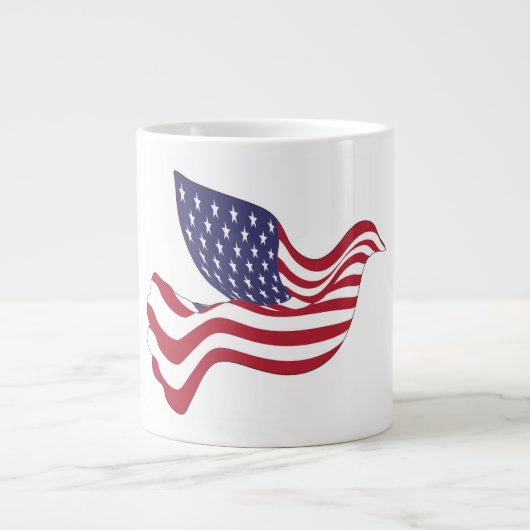 AMERIKANISCHER FRIEDENSABSCHLUSS Jumbo-Tasse (Vorderseite)