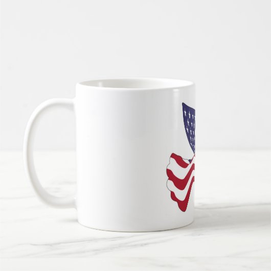 AMERIKANISCHER FRIEDENSABSCHLUSS KAFFEETASSE (Links)