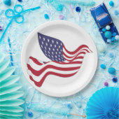 AMERIKANISCHER FRIEDENSABSCHLUSS PAPPTELLER (Party)