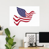 AMERIKANISCHER FRIEDENSABSCHLUSS POSTER (Heimbüro)