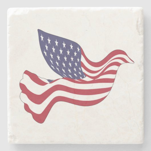 AMERIKANISCHER FRIEDENSABSCHLUSS STEINUNTERSETZER (Vorderseite)