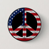 Amerikanischer Friedensknopf Button (Vorderseite)