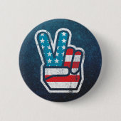 Amerikanischer Friedensknopf Button (Vorderseite)