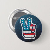 Amerikanischer Friedensknopf Button (Vorne & Hinten)