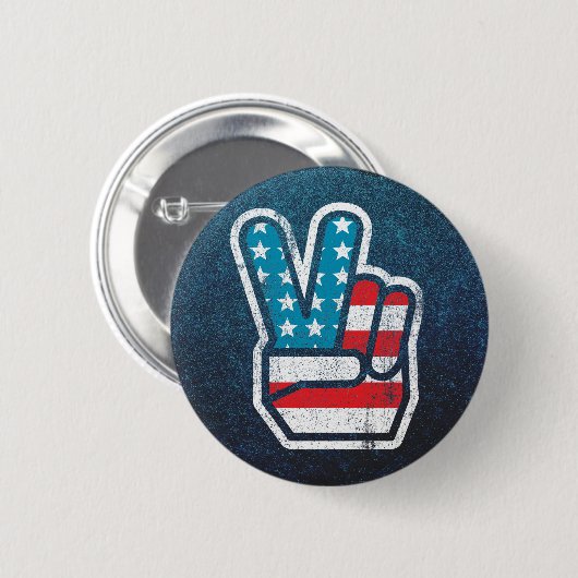 Amerikanischer Friedensknopf Button (Vorne & Hinten)