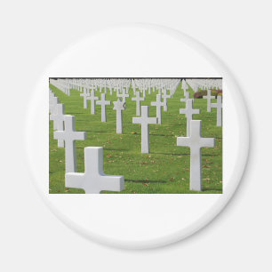 Amerikanischer Friedhof bei Normandie Magnet
