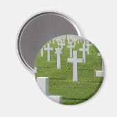 Amerikanischer Friedhof in der Normandie Magnet (Vorderseite/Rückseite)