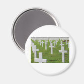 Amerikanischer Friedhof in der Normandie Magnet (Vorderseite/Rückseite)