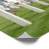 Amerikanischer Friedhof in der Normandie Poster (Ecke)