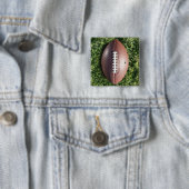 Amerikanischer Fußball auf Gras Button (Beispiel)