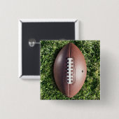 Amerikanischer Fußball auf Gras Button (Vorne & Hinten)