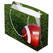 Amerikanischer Fußball-Geschenk-Tasche groß Große Geschenktüte (Rückseite Schrägansicht)