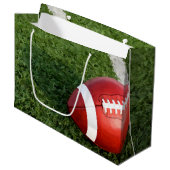 Amerikanischer Fußball-Geschenk-Tasche groß Große Geschenktüte (Vorderseite Schrägansicht)