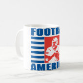 Amerikanischer Fußball Kaffeetasse (Vorderseite Links)