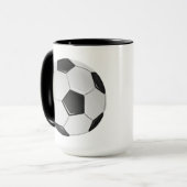 Amerikanischer Fußball oder Assoziationsfußballbal Tasse (Vorderseite Links)
