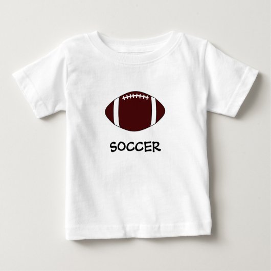 Amerikanischer Fußball oder Fußball? Baby T-shirt (Vorderseite)