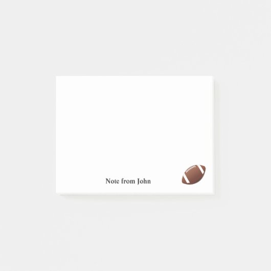 Amerikanischer Fußball-Sport-Thema-Name-Text Post-it Klebezettel (Vorderseite)