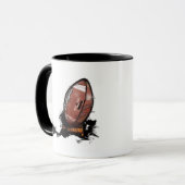 Amerikanischer Fußball Tasse (Vorderseite Links)