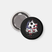 Amerikanischer Fußball USA Magnet (Vorderseite/Rückseite)