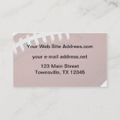 Amerikanischer Fußball Visitenkarte (Rückseite)