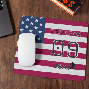 Amerikanischer Fußballathlet Personalisierte Stern Mousepad
