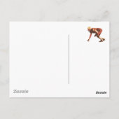 amerikanischer Fußballspieler Postkarte (Rückseite)