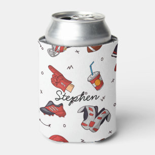 Amerikanischer Fußballsportliebhaber Dosenkühler