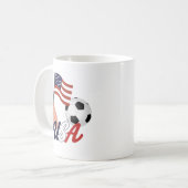 Amerikanischer Fußballstolz Kaffeetasse (Vorderseite Links)