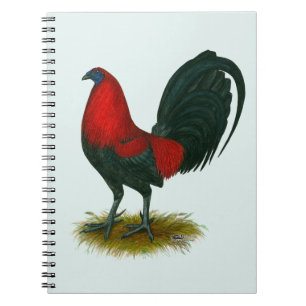 Amerikanischer Gamecock: Braunrot Notizblock