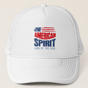 Amerikanischer Geist – Land der Freien Patriotisch Truckerkappe