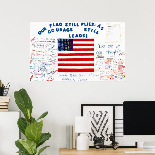 amerikanischer Geist Poster (Heimbüro)