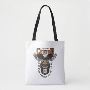 Amerikanischer Gorilla-Motorrad-Vintage-Biker-Adle Tasche