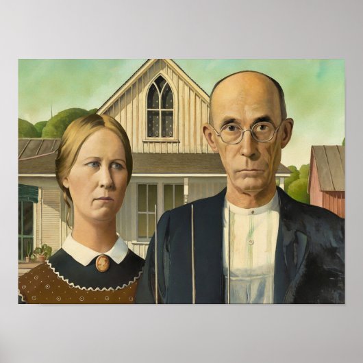 Amerikanischer Gothic Poster (Vorne)