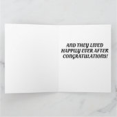 AMERIKANISCHER GOTHISCHER WEDDING GRATULALALALALAT KARTE (Innenseite)