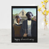 Amerikanischer gotischer lustiger karte (Gelbe Blume)