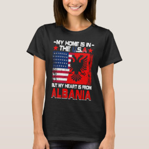 Amerikanischer Grown Patriot Albanischer Amerikane T-Shirt