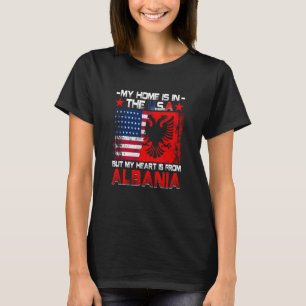 Amerikanischer Grown Patriot Albanischer Amerikane T-Shirt