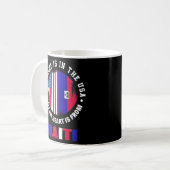 Amerikanischer Haitianischer Kulturerbe Patriot He Kaffeetasse (Vorderseite Links)