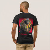 Amerikanischer Held T-Shirt (Schwarz voll)
