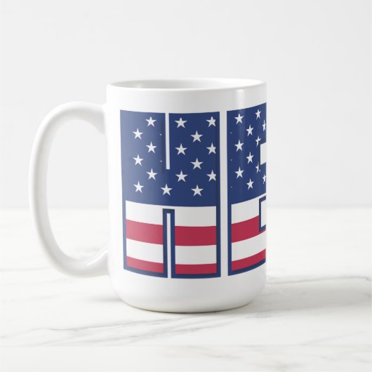 Amerikanischer Held Tribute Kaffeetasse - Patrioti (Links)