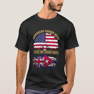 Amerikanischer Herkunft mit britisch-kubanischen W T-Shirt