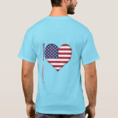 Amerikanischer Herzstift. T-Shirt (Rückseite)