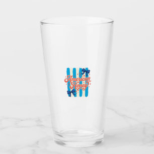 Amerikanischer Honig Patriotischer Bogen Vintage-S Glas