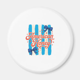 Amerikanischer Honig Patriotischer Bogen Vintage-S Magnet